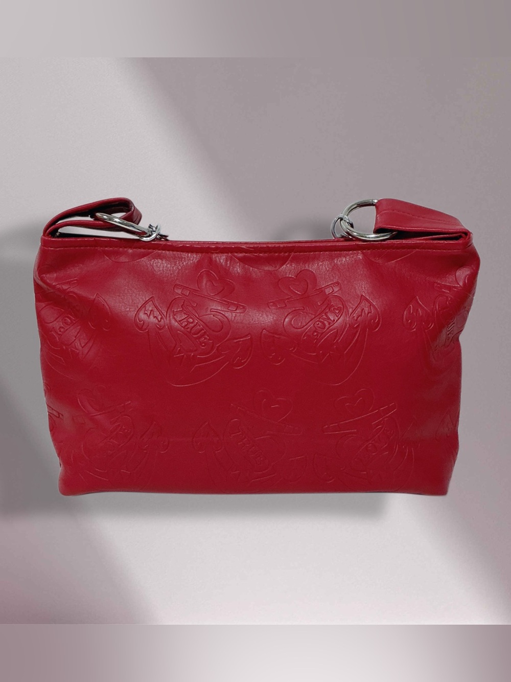 LUX DE VILLE Red True Love Embossed House of Blues Collab Purse - Picture 4 of 13
